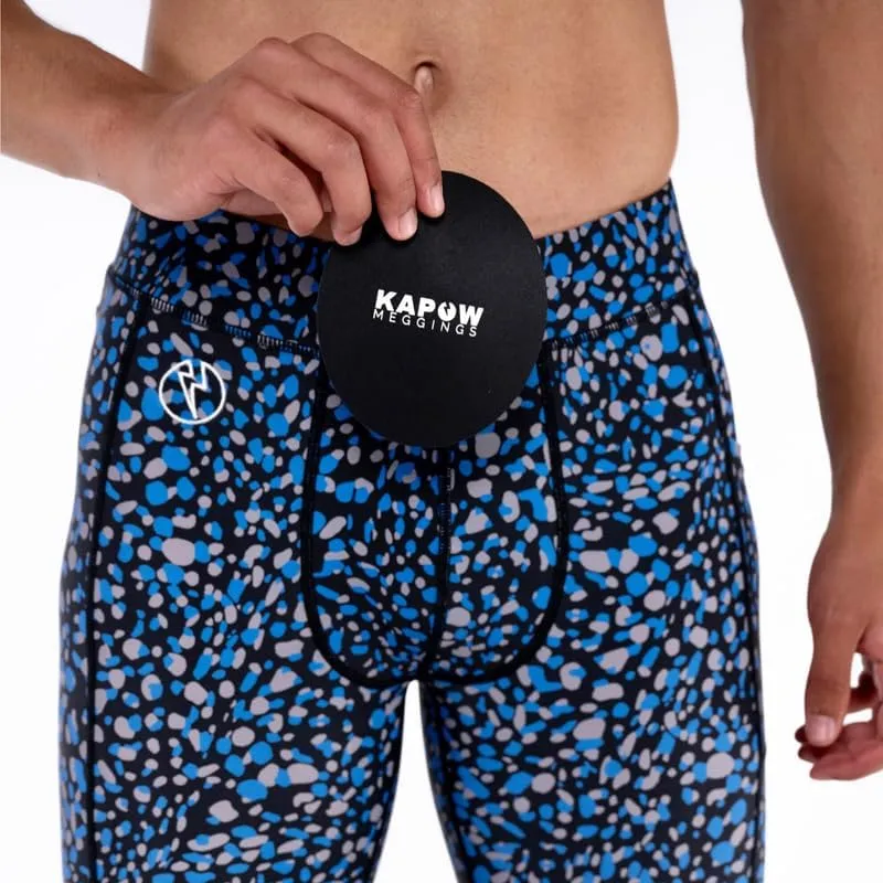 Kapow Meggings Performance Mens Leggings with Pockets & Pad - Mens Compression Leggings