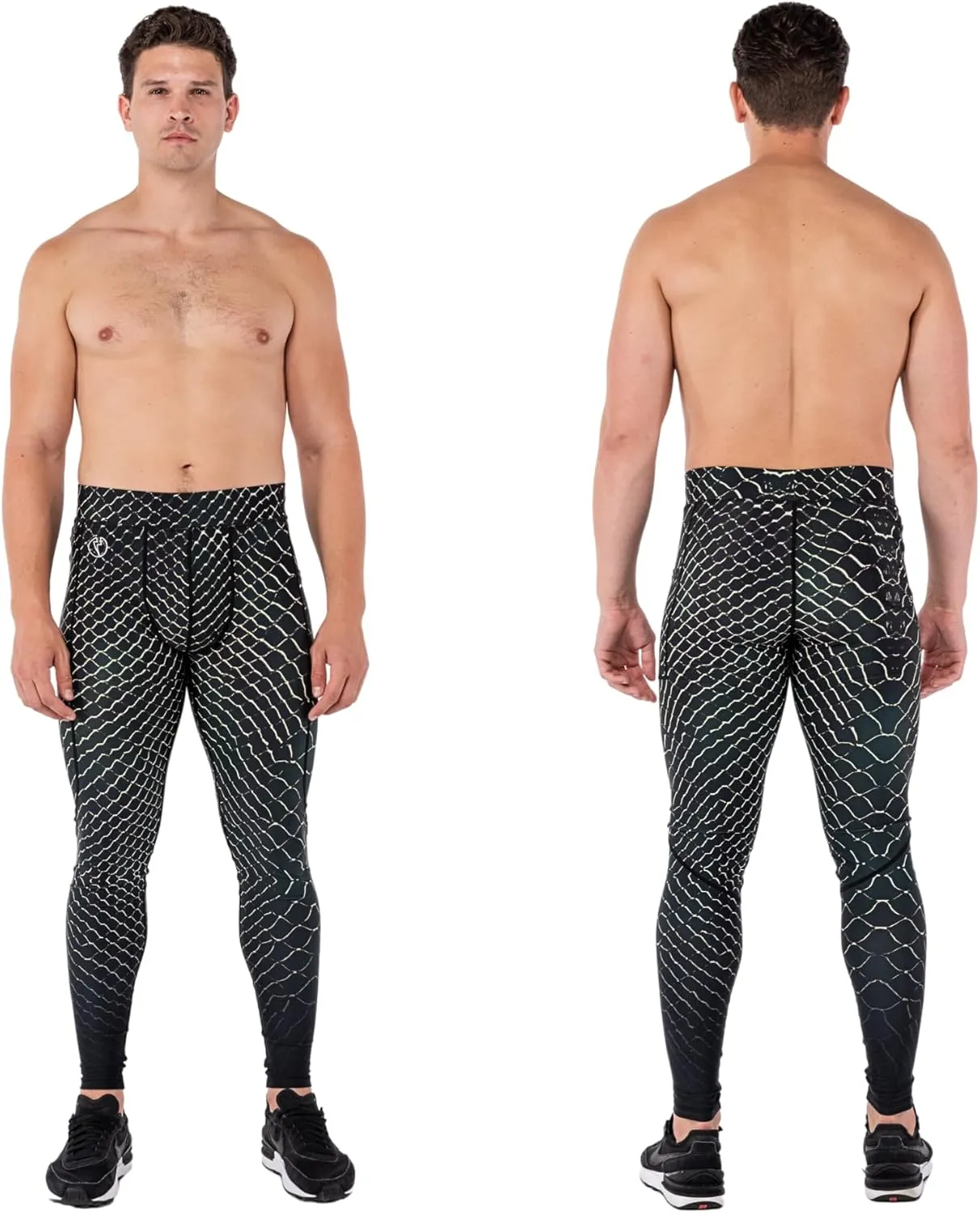 Kapow Meggings Performance Mens Leggings with Pockets & Pad - Mens Compression Leggings