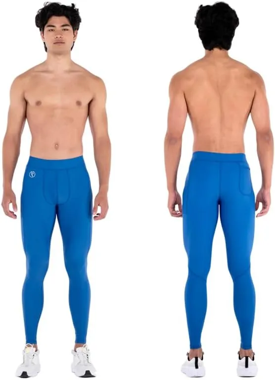 Kapow Meggings Performance Mens Leggings with Pockets & Pad - Mens Compression Leggings