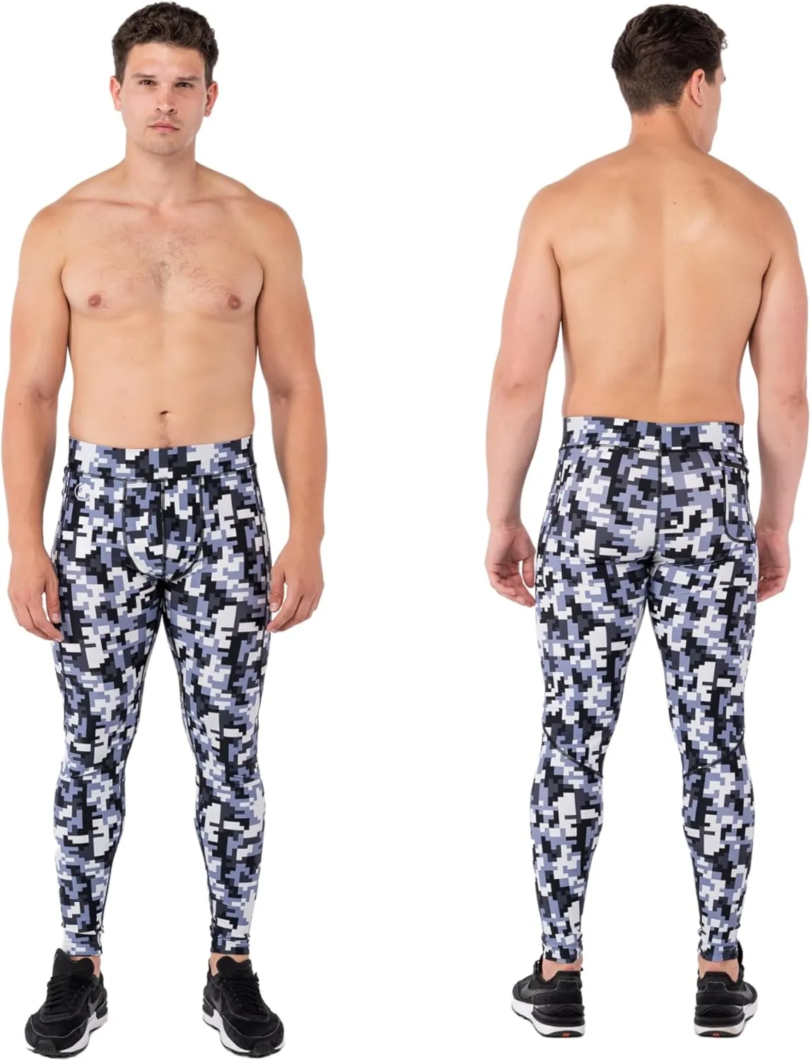 Kapow Meggings Performance Mens Leggings with Pockets & Pad - Mens Compression Leggings
