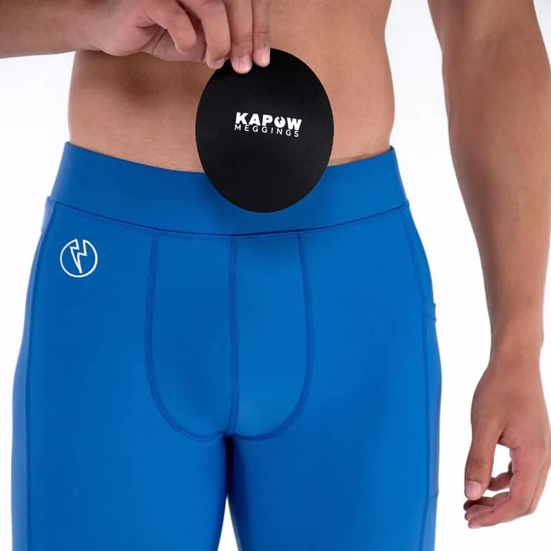 Kapow Meggings Performance Mens Leggings with Pockets & Pad - Mens Compression Leggings