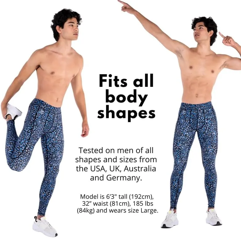 Kapow Meggings Performance Mens Leggings with Pockets & Pad - Mens Compression Leggings