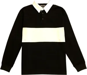 Kings Of NY Classic Mens Long Sleeve Sports Polo Rugby Shirt