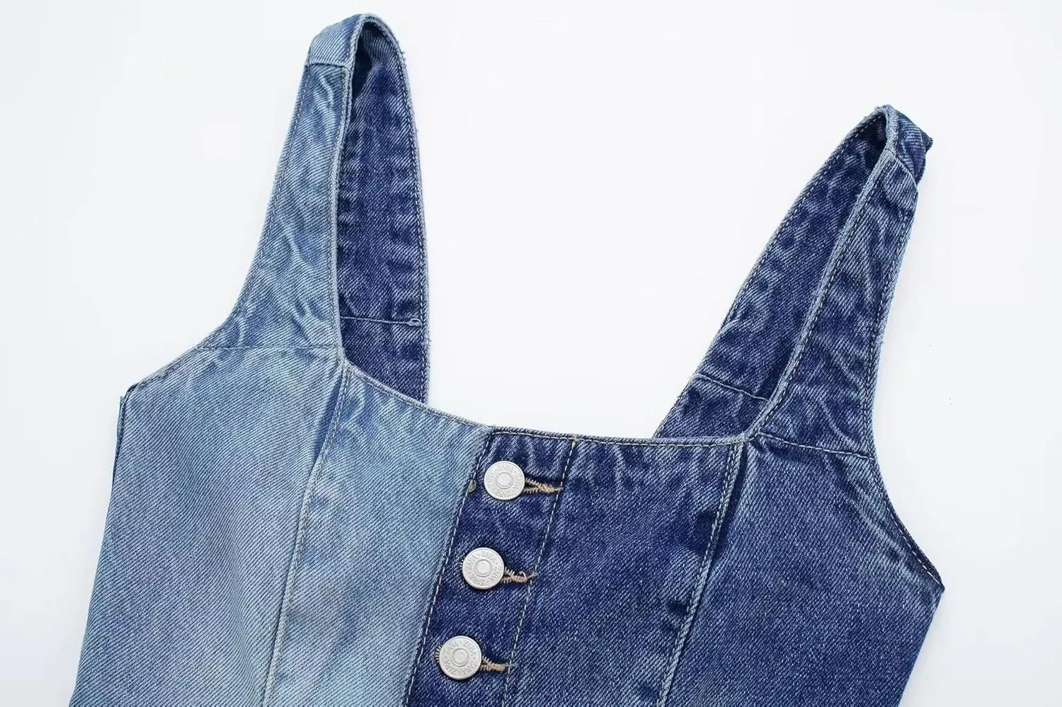 Kvor Women Vest Chic Shoulder Lady Corset Tube Top Sexy Jeans Camisole Top Denim Top