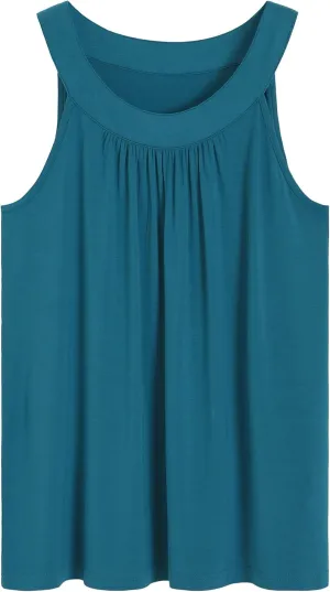 Latuza Women's Viscose Lounge Top Halter Pajama Tank Top