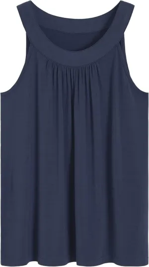 Latuza Women's Viscose Lounge Top Halter Pajama Tank Top