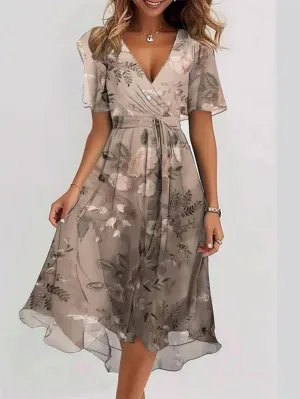 LAVINA  Vibrant Boho Midi Dress