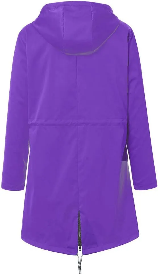 LCMTWX Womens rain coat winter Waterproof Windproof Outdoor Coat Plus Women's Coat Windbreaker Trench Coat Rain Jacket