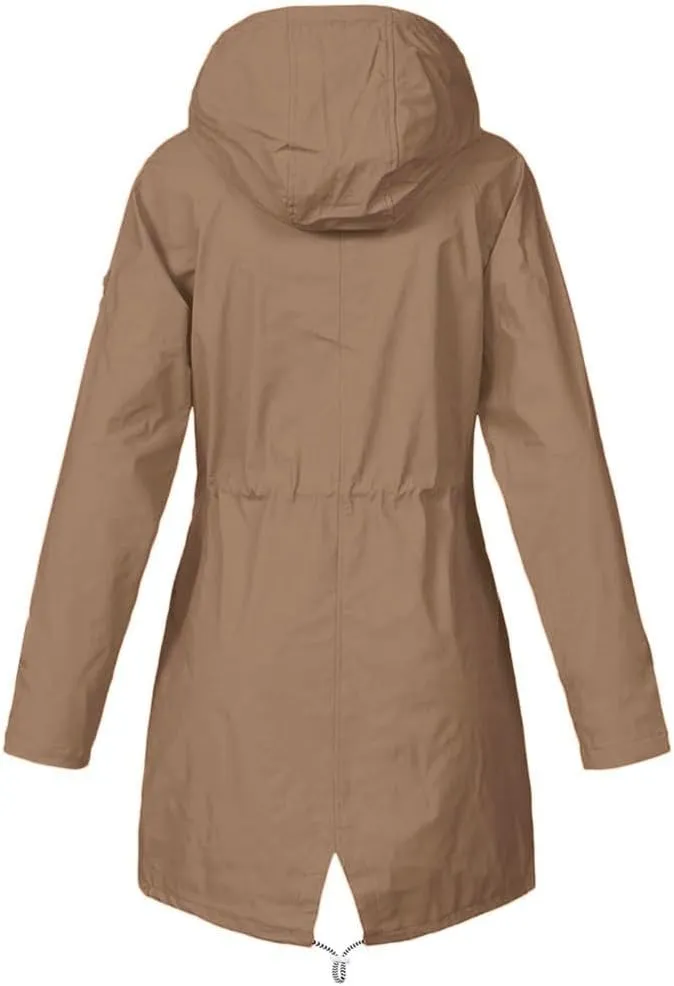 LCMTWX Womens rain coat winter Waterproof Women's Windproof Overcoat Outdoor Women's Coat Waterproof Lightweight Outdoor