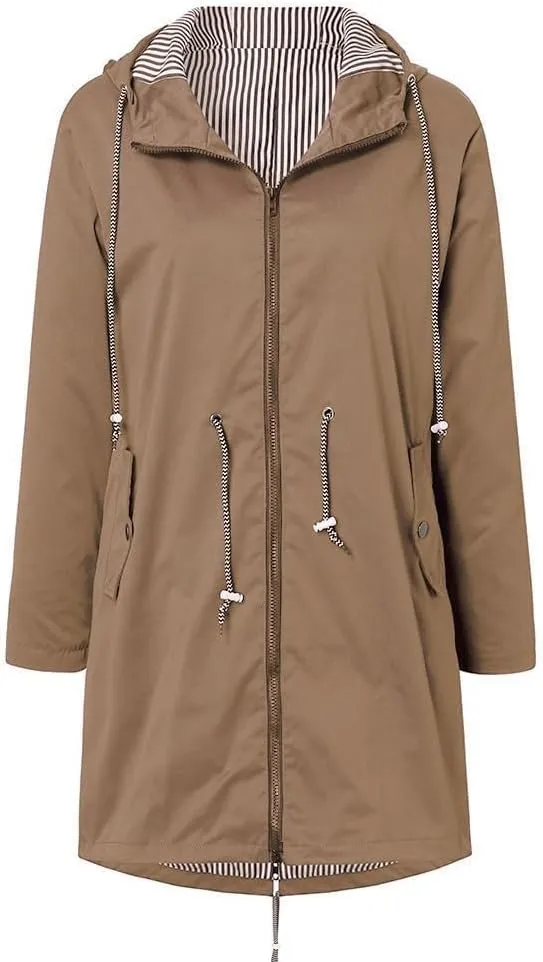 LCMTWX Womens rain coat winter Waterproof Women's Windproof Overcoat Outdoor Women's Coat Waterproof Lightweight Outdoor