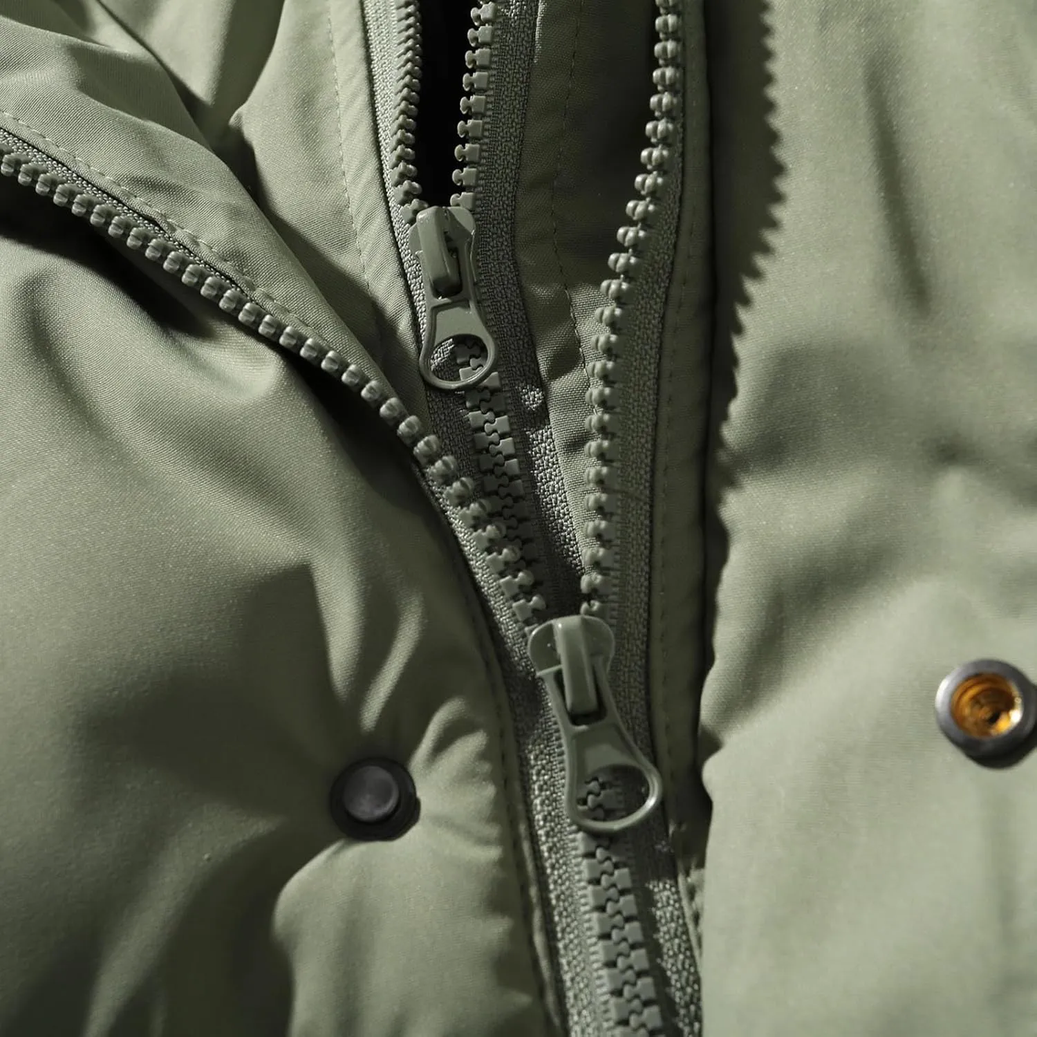 lcziwo Mens Oversized Winter Puffer Jacket Double Zipper Stand Collar Warm Quilted Coat Thick Outdoor Cotton-Padded Jacket