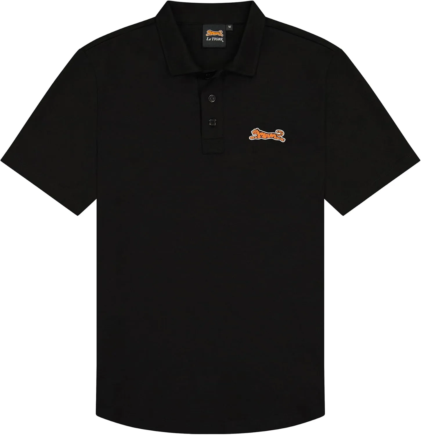 Le TIGRE Classic Cotton Polo Shirt - Black for Men 1 Pc Shirt (L)