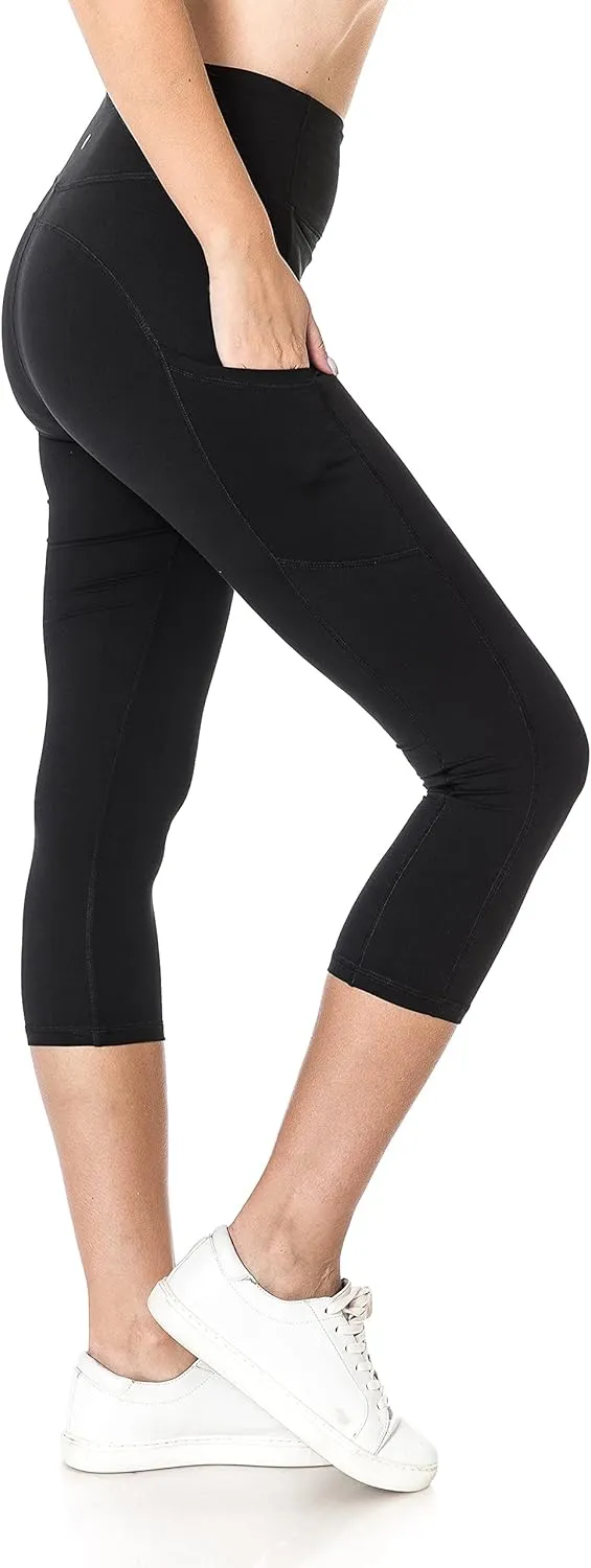 Leggings Depot High Waist Athletic Leggings for Women Tummy Control Pocket Yoga Pants