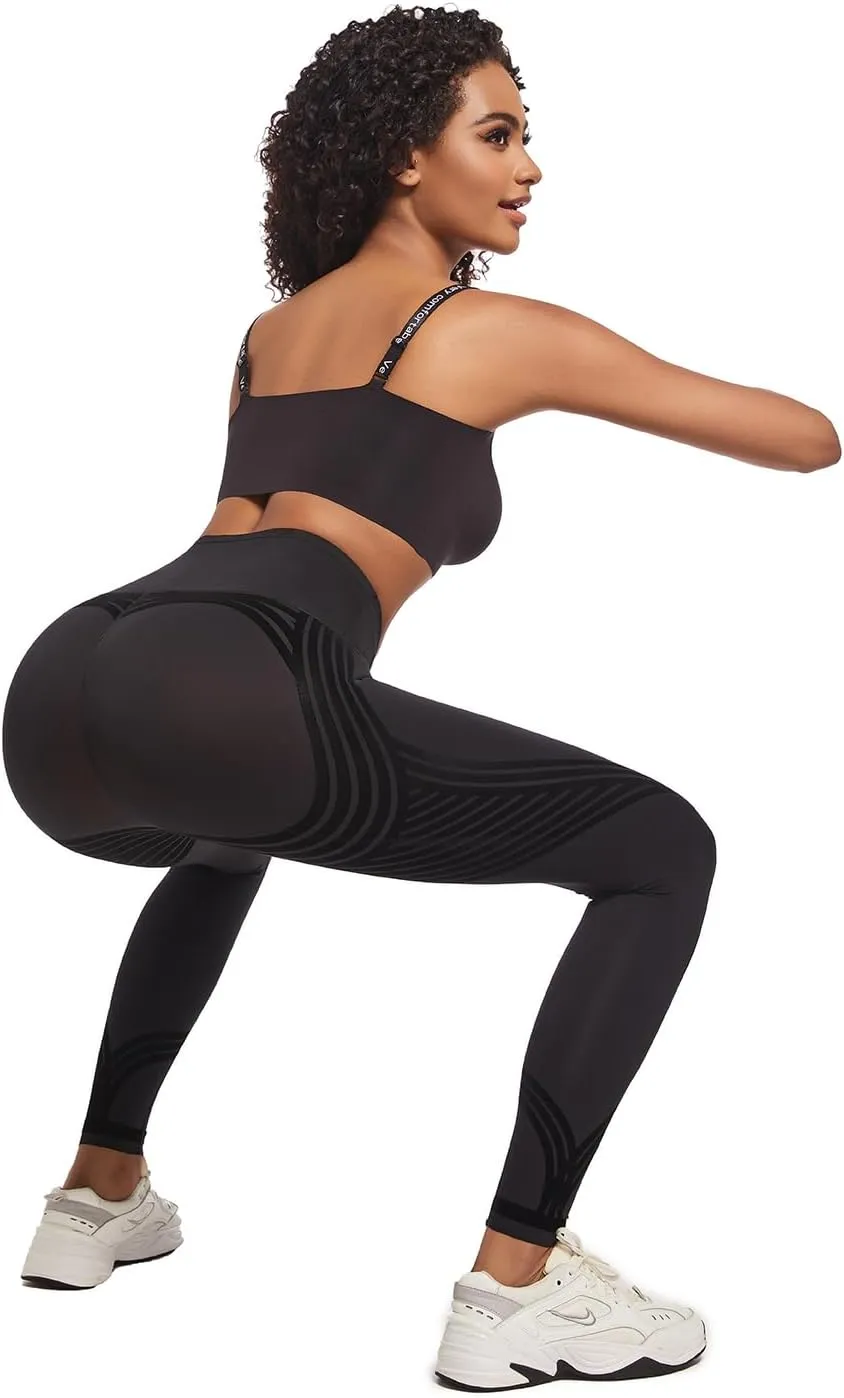 Leggings for Women Compression Body Sculpt Leggings Through Reversible Wear