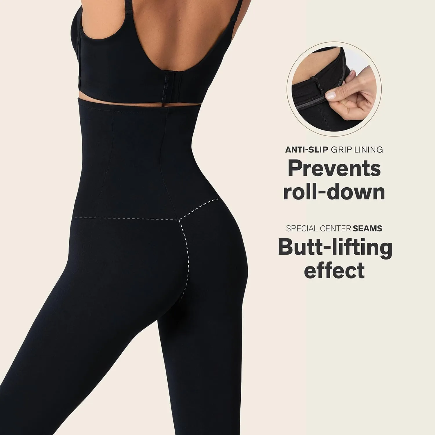 Leonisa High Waisted Compression Leggings for Women  Shapewear Gym Leggings