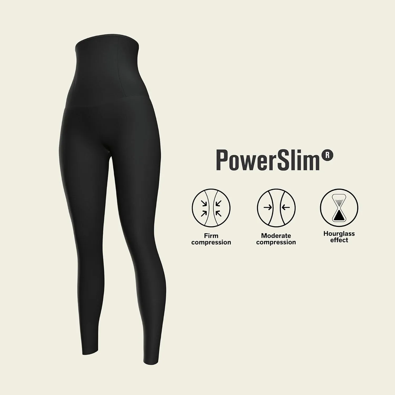 Leonisa High Waisted Compression Leggings for Women  Shapewear Gym Leggings