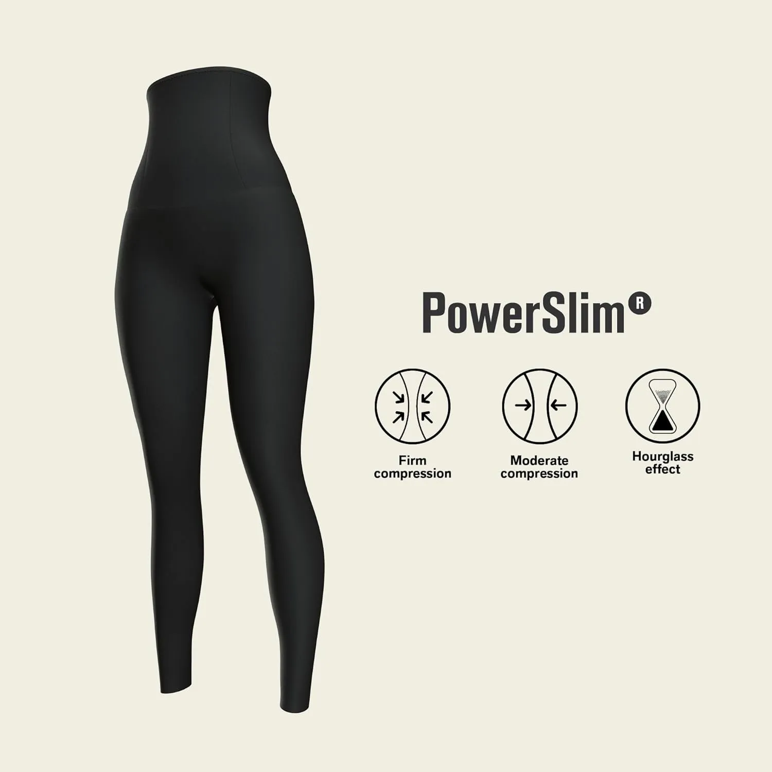 Leonisa High Waisted Compression Leggings for Women  Shapewear Gym Leggings