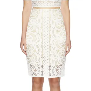 Libra Pencil Skirt - Ivory