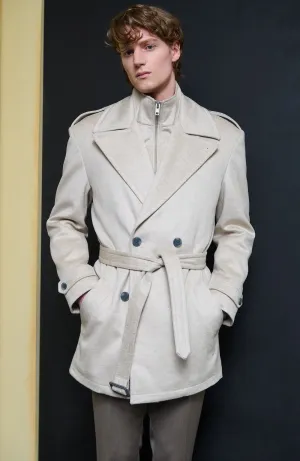 Limited Edition: Anikan Oatmeal Cashmere Trenchcoat