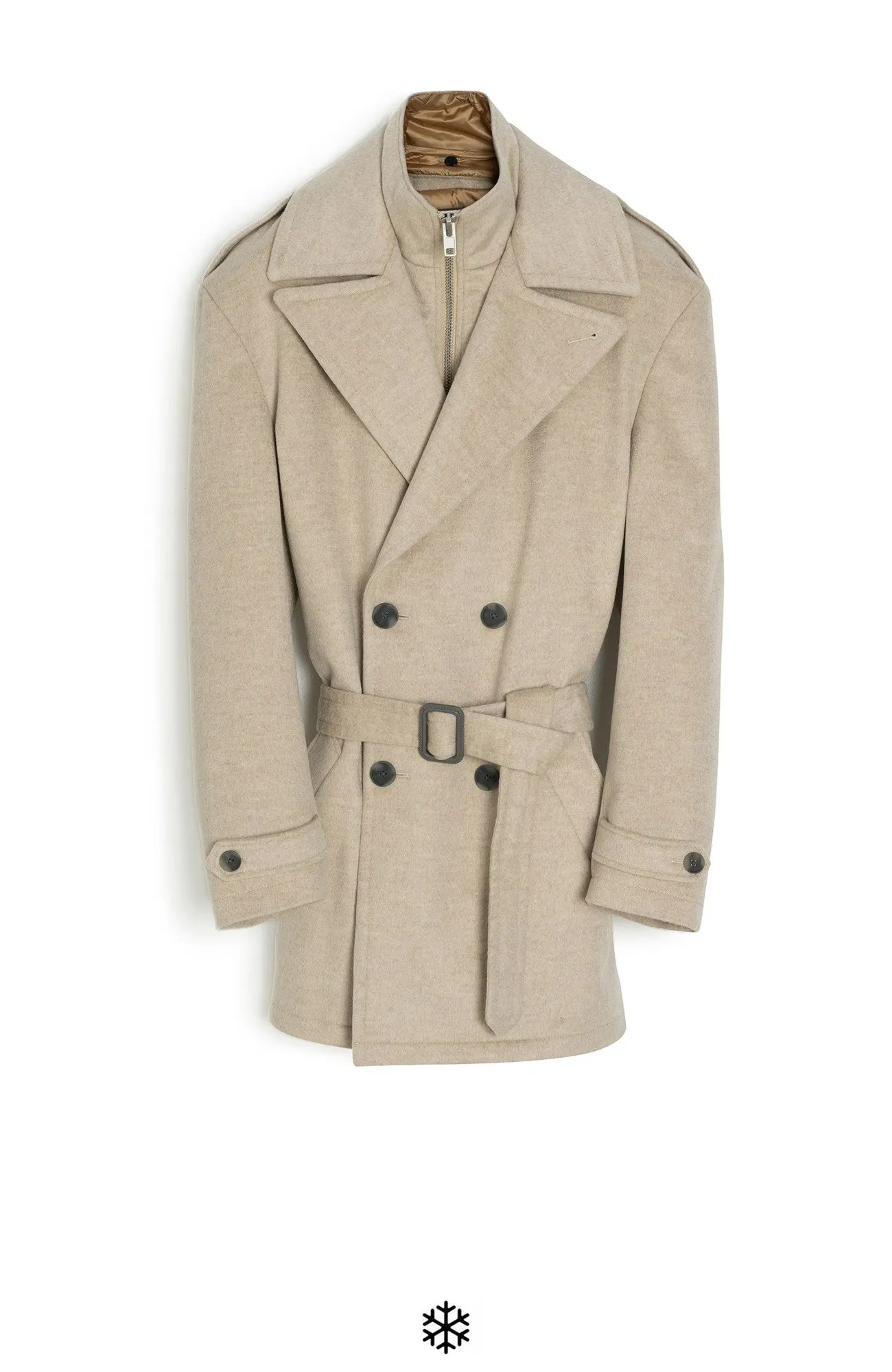 Limited Edition: Anikan Oatmeal Cashmere Trenchcoat