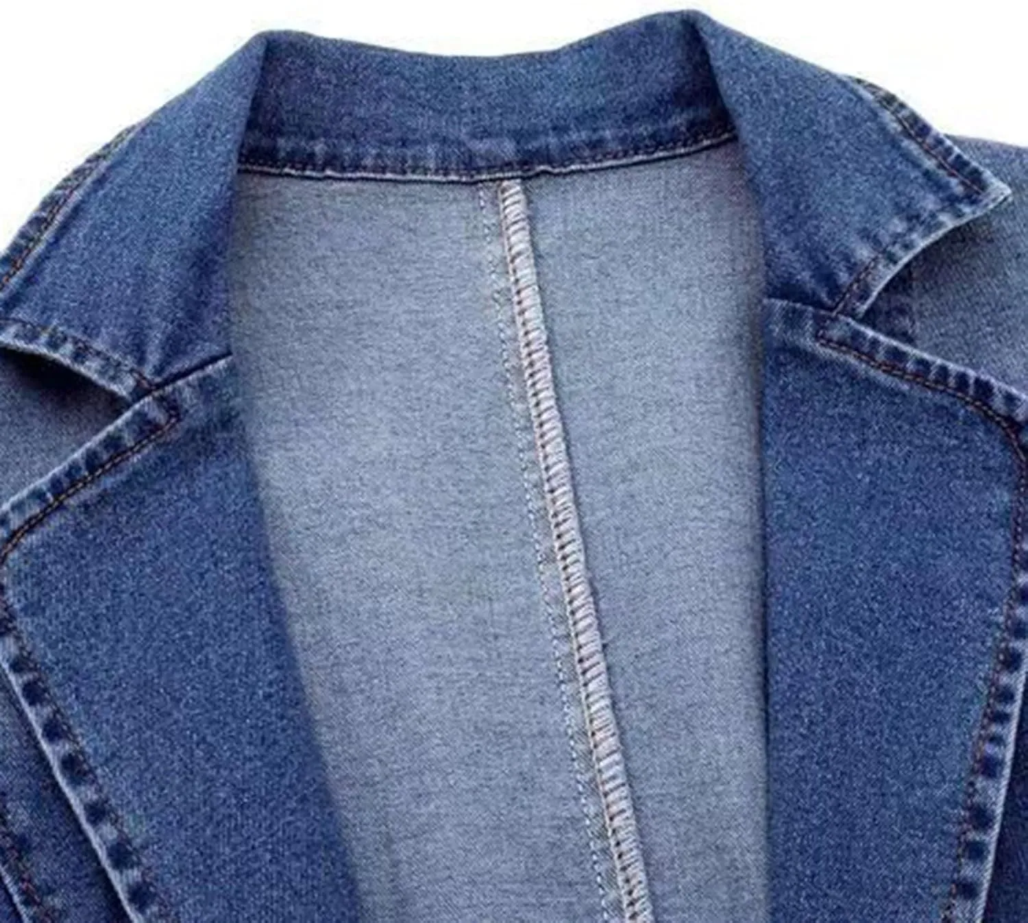 Lmdudan Women's Casual Denim Jackets Ladies Oversized Jean Jacket Loose Boyfriend Distresse Lapel Coat Tops for Autumn Winter