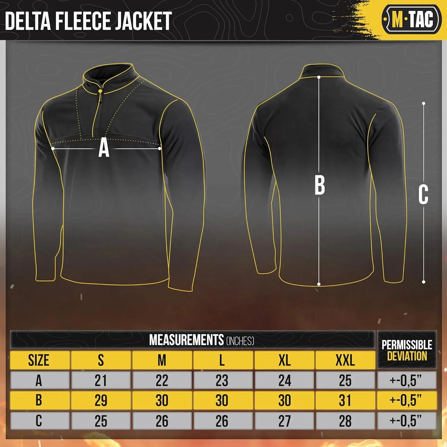 M-Tac Quarter Zip Pullover Men - Fleece Lined Thermal Shirt for Men - Lightweight Tactical Long Sleeve Shirt Top Delta