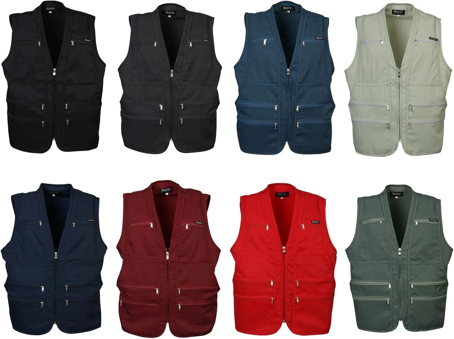 Men's 9 Pockets Work Utility Vest Military Photo Safari Travel Vest Workwear Jacket