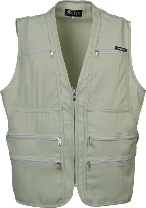 Men's 9 Pockets Work Utility Vest Military Photo Safari Travel Vest Workwear Jacket