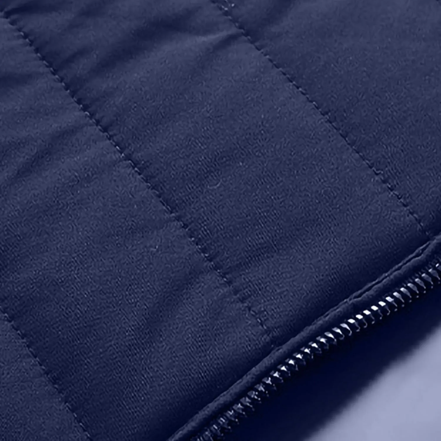 Men's Fleece Lined Hooded Puffer Jacket Packable Winter Down Coat Cotton Padded Warm Jackets with Zipper Pockets