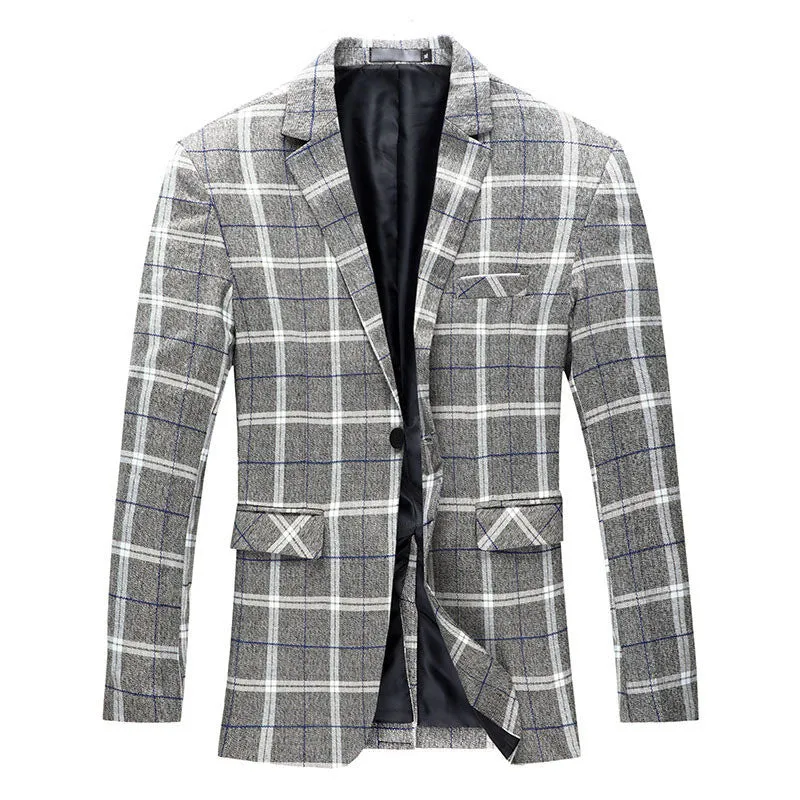 Men's Korean Style Casual Slim-fit Knitted Blazer Jacket