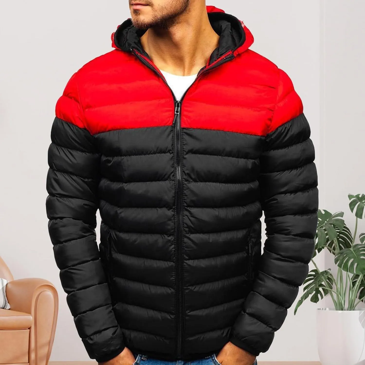 Mens Lightweight Windbreaker Long Sleeved Hooded Cotton Coat for Men's Western Clothing Men Denim Sport Coat Men