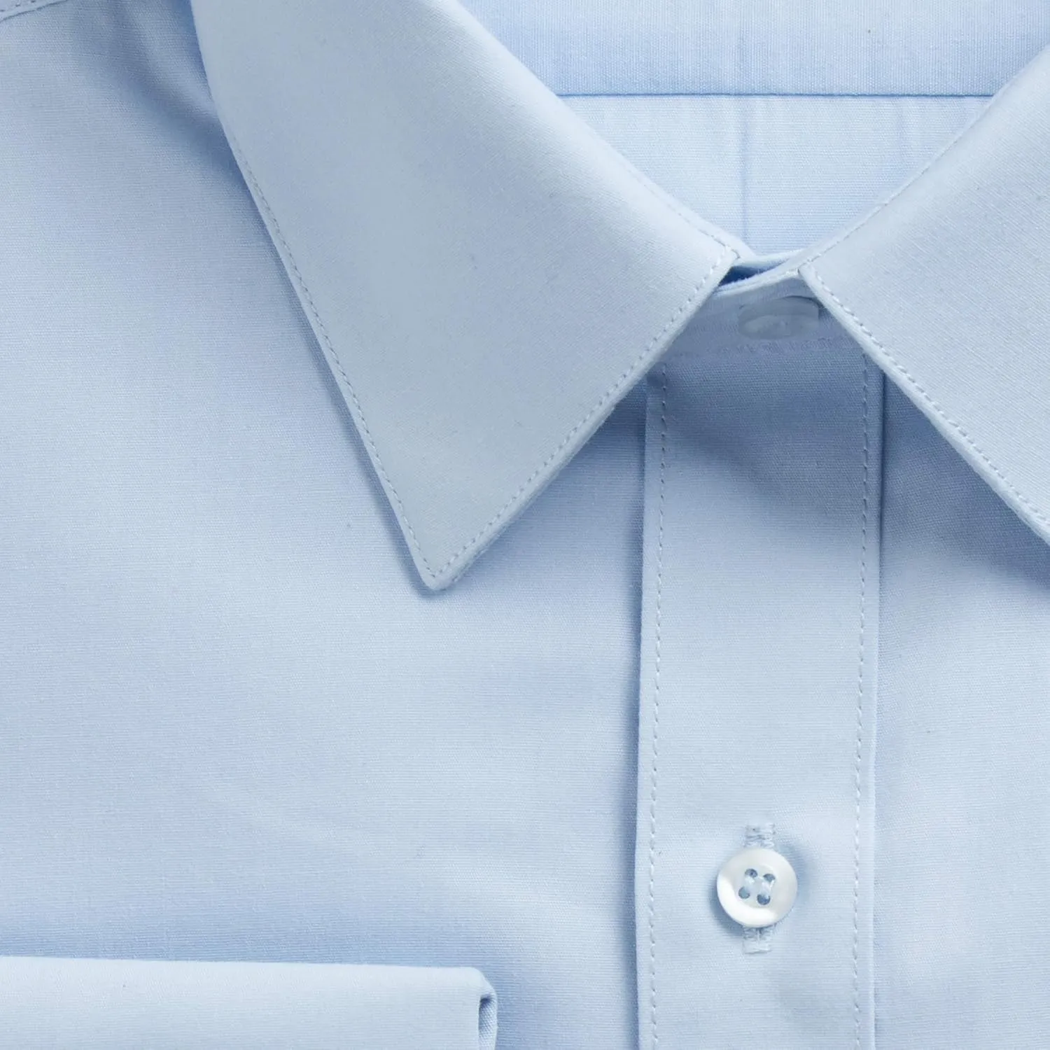 Men's Regular & Slim Fit French Cuff Solid Dress Shirt - Colors (Cufflink Included)