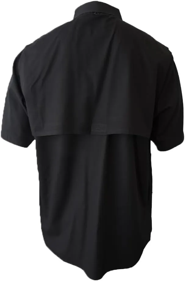 Men's Short Sleeve Fishing Button Down Shirt, Breathable Outdoors Casual Lightweight Shirt