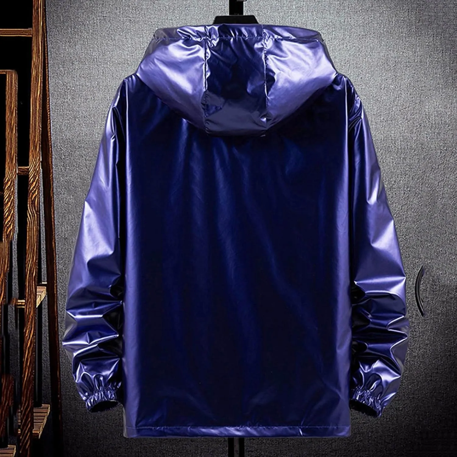 Men's Varsity Jacket Big and Tall Casual Bomber Jacket Fall Fashion Outerwear Coat Baseball Lightweight Jacket