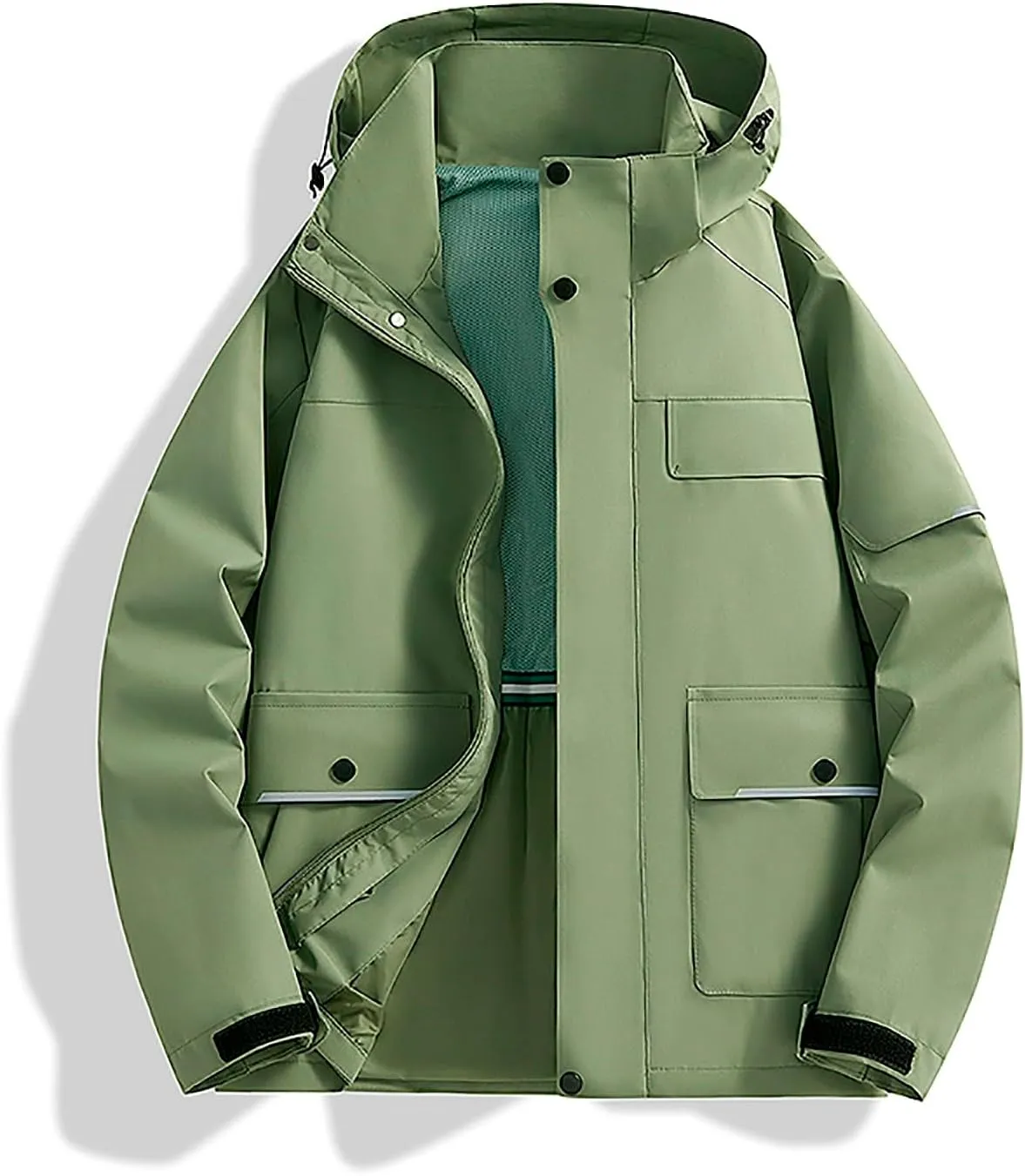Mens Windbreaker Jackets Lightweight Rain Jacket Men Waterproof Casual Easy-Care Zip Up Versatile Outdoor Activitie Coat