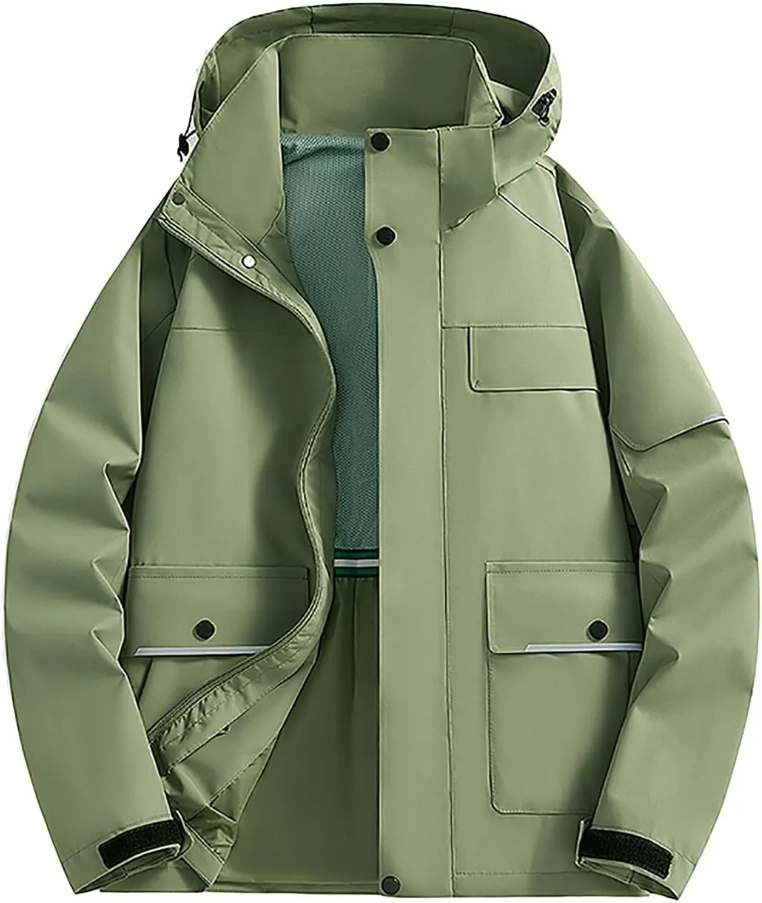Mens Windbreaker Jackets Lightweight Rain Jacket Men Waterproof Casual Easy-Care Zip Up Versatile Outdoor Activitie Coat
