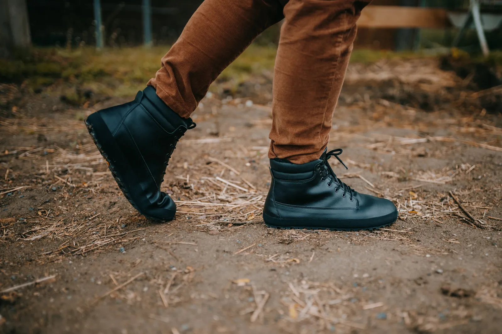 Men's winter barefoot boots Shuma Winter black