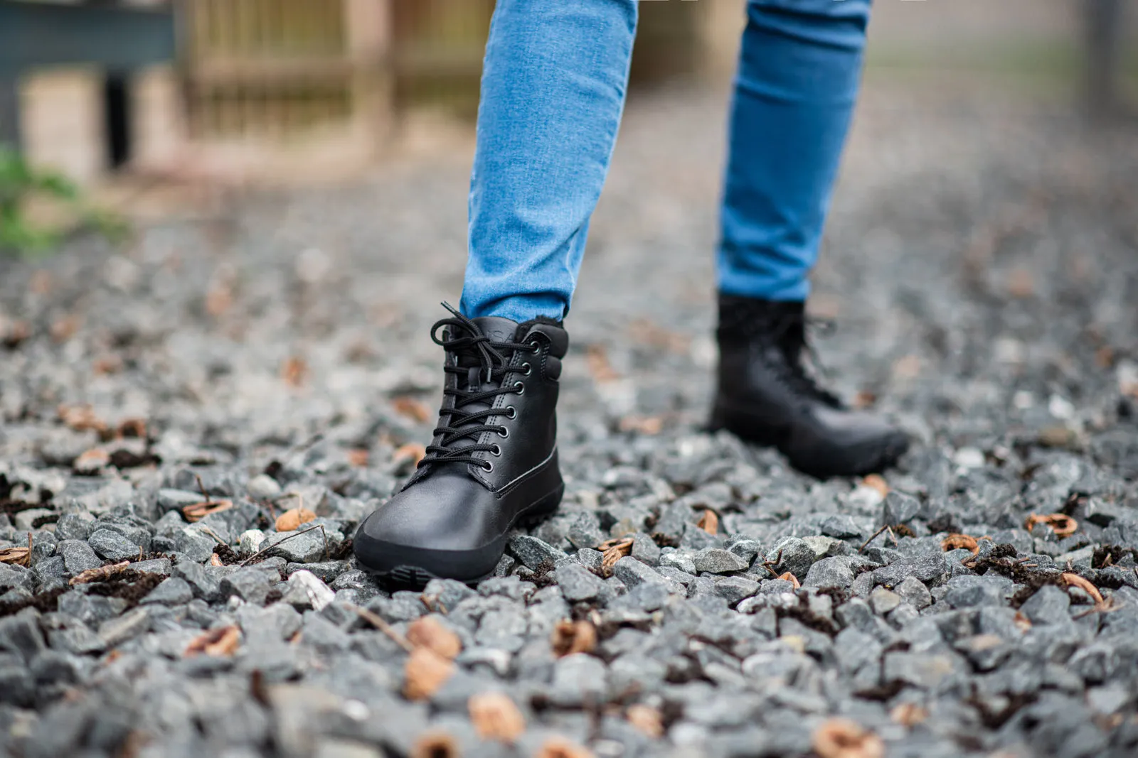 Men's winter barefoot boots Shuma Winter black