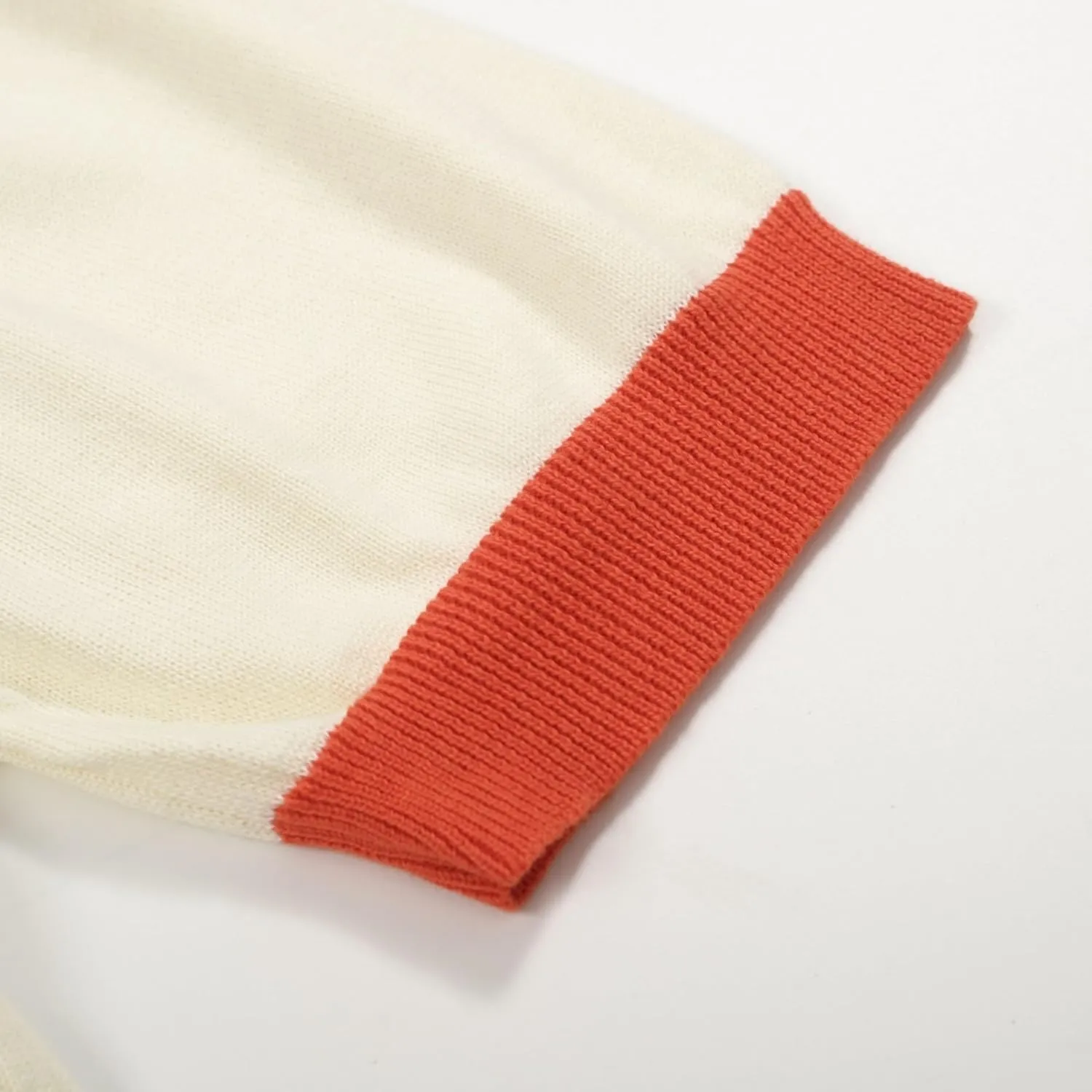 OXKNIT Men's Knit Polo Shirt Casual Knitted Shirt Short Sleeve 1972 Pattern Summer Shirt
