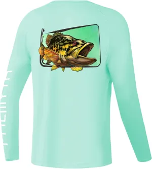 Palmyth Boys Fishing Shirt Youth Long Sleeve T-Shirt UPF 50  Sun Protection