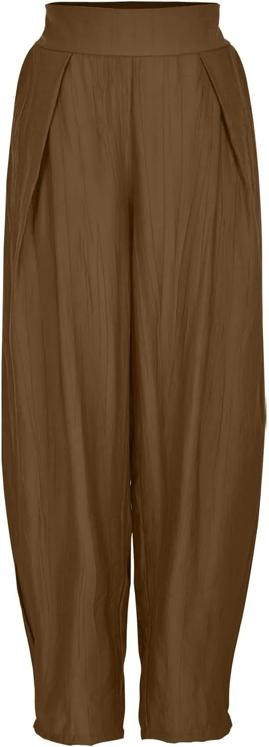 Pants for Women High Waist Casual Baggy Solid Color Sweatpants 2025 Summer Trousers Comfy Louge Pant with Pockets