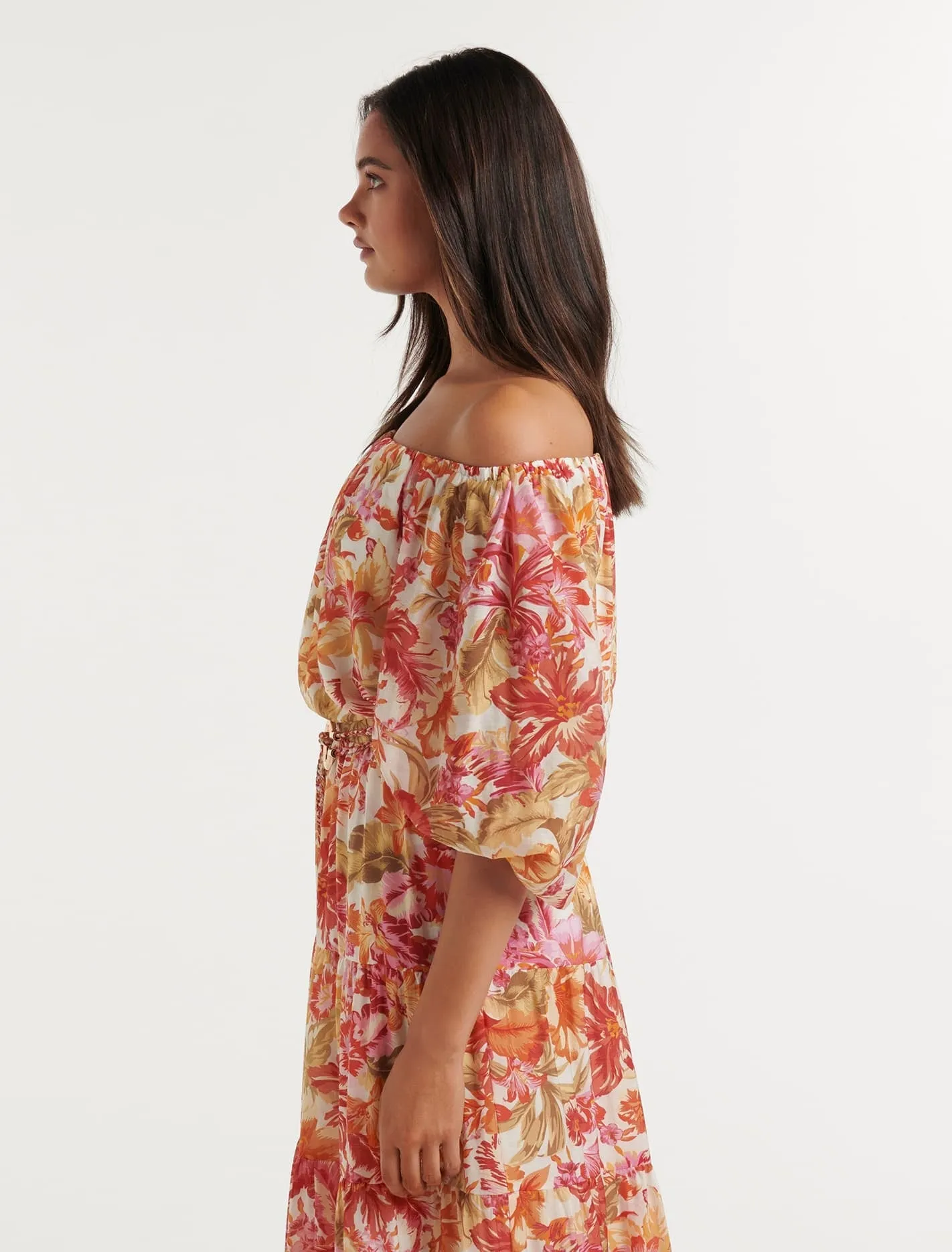 Penelope Printed Bardot Top