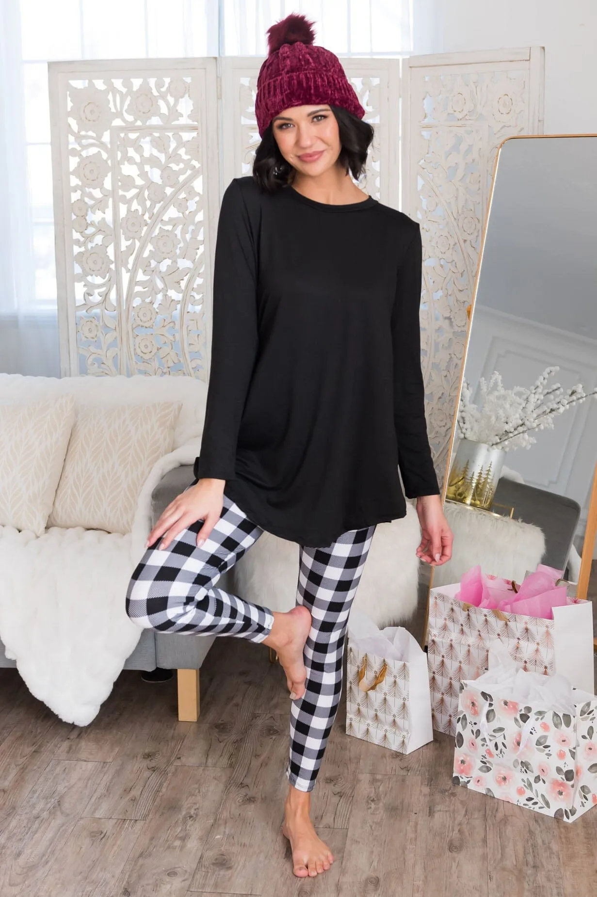 Plaid About You Christmas Leggings