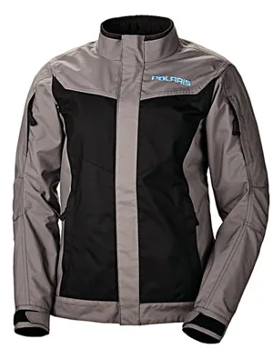 Polaris  Womens Water Resistant Vented Riding Snowmobile Jacket Black Grey