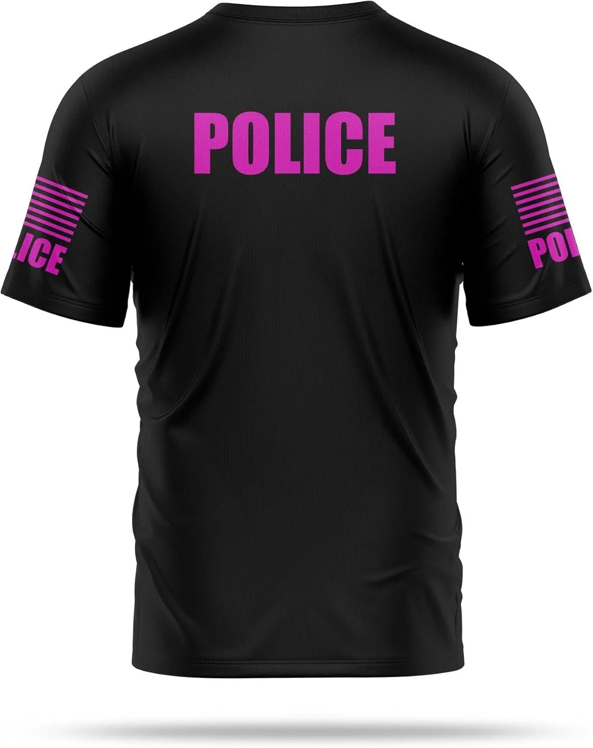 Police Utility Shirts for Men | USA Patriotic Lightweight Tee | Micro Polyester, Moisture-Wicking Quick-Dry Comfort.