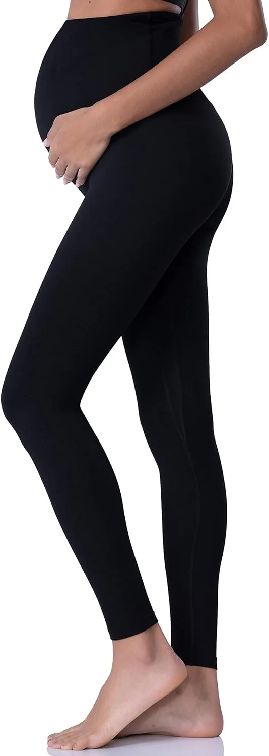 POSHDIVAH Women's Maternity Leggings Over The Belly Pregnancy Yoga Pants Active Wear Workout Leggings