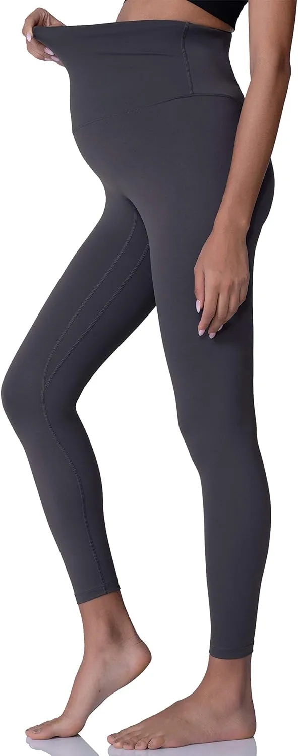POSHDIVAH Women's Maternity Leggings Over The Belly Pregnancy Yoga Pants Active Wear Workout Leggings