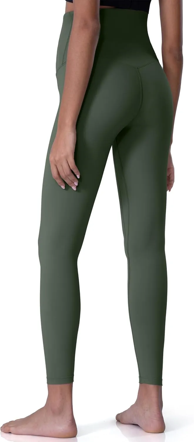 POSHDIVAH Women's Maternity Leggings Over The Belly Pregnancy Yoga Pants Active Wear Workout Leggings
