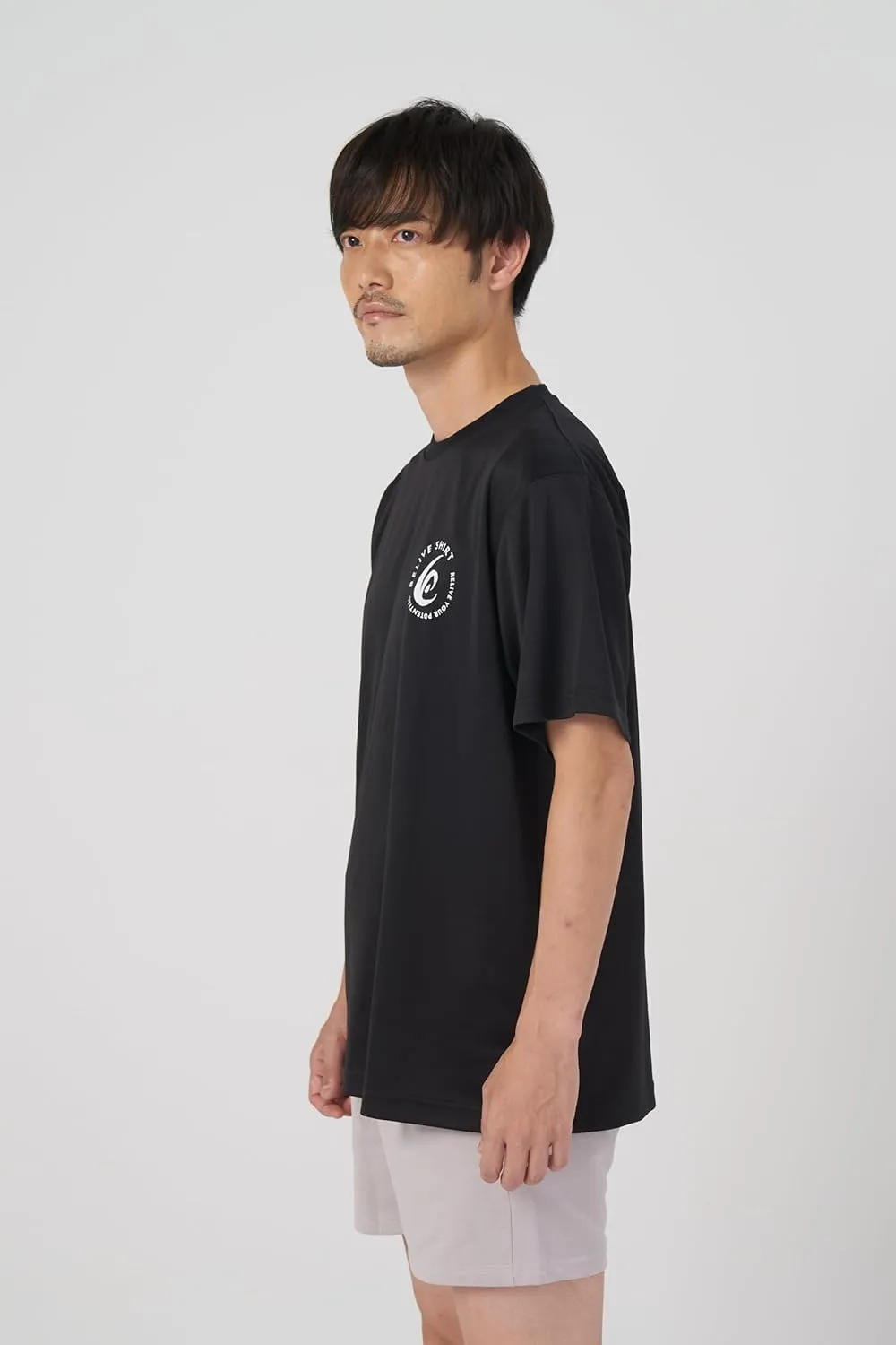 Quick Dry RELIVE Sports Shirt with UV Protection, Japanese Shirt Black