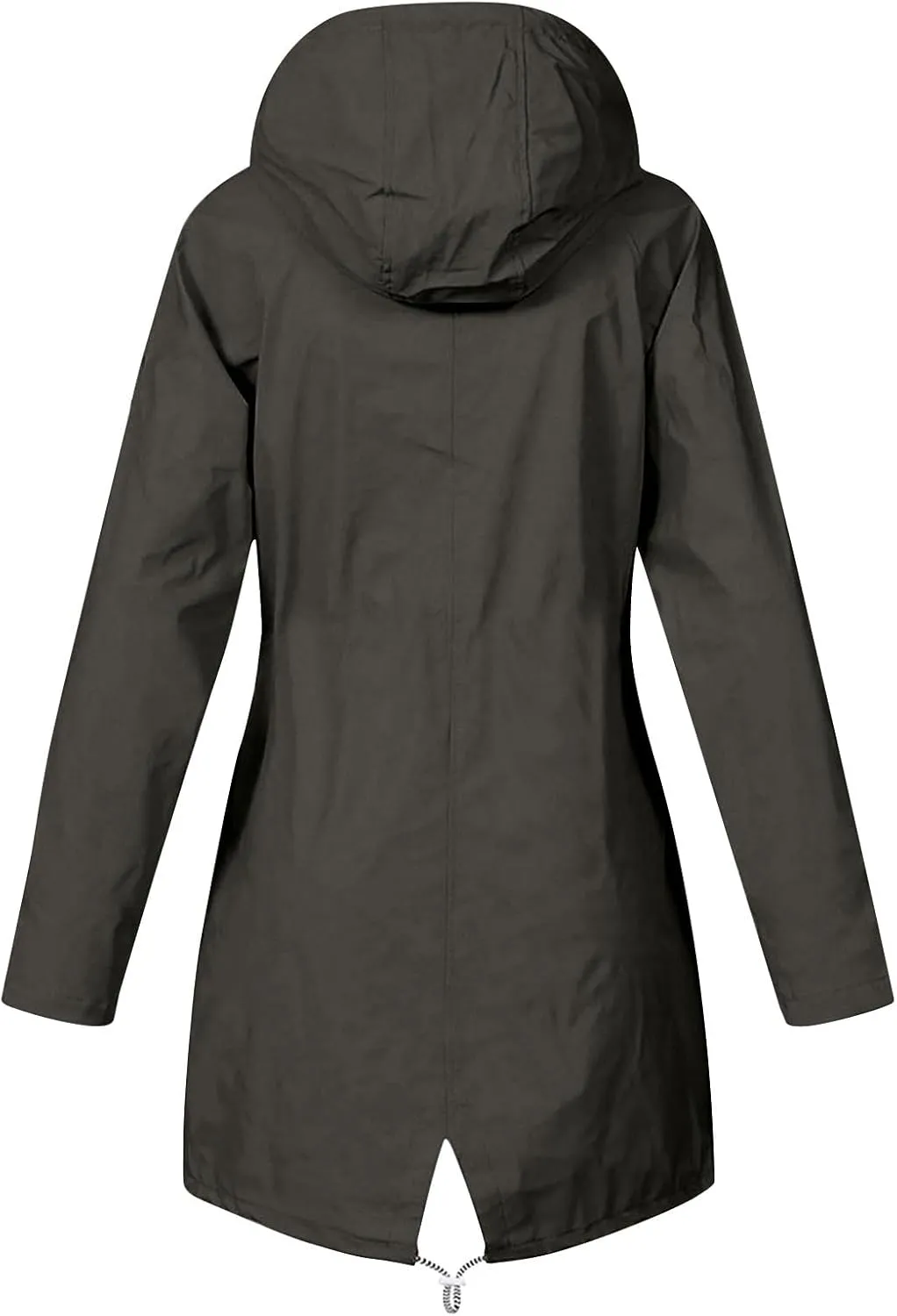 Rain Jacket For Women Lightweight Raincoat Waterproof Windbreaker Striped Lined Climbing Outdoor Hooded Trench Coat